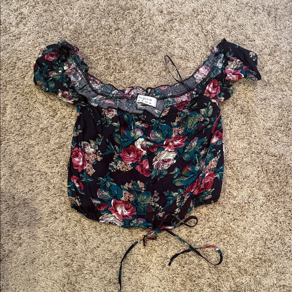 AUGUSTE floral crop top